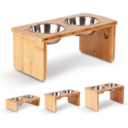 Elevated Dog Bowls Manufacturer - Bamboo Stand Stainless Steel