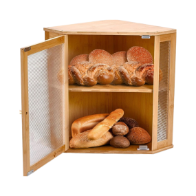 Bamboo Bread Box Manufacturer - Double Layer Ziplock Food Storage