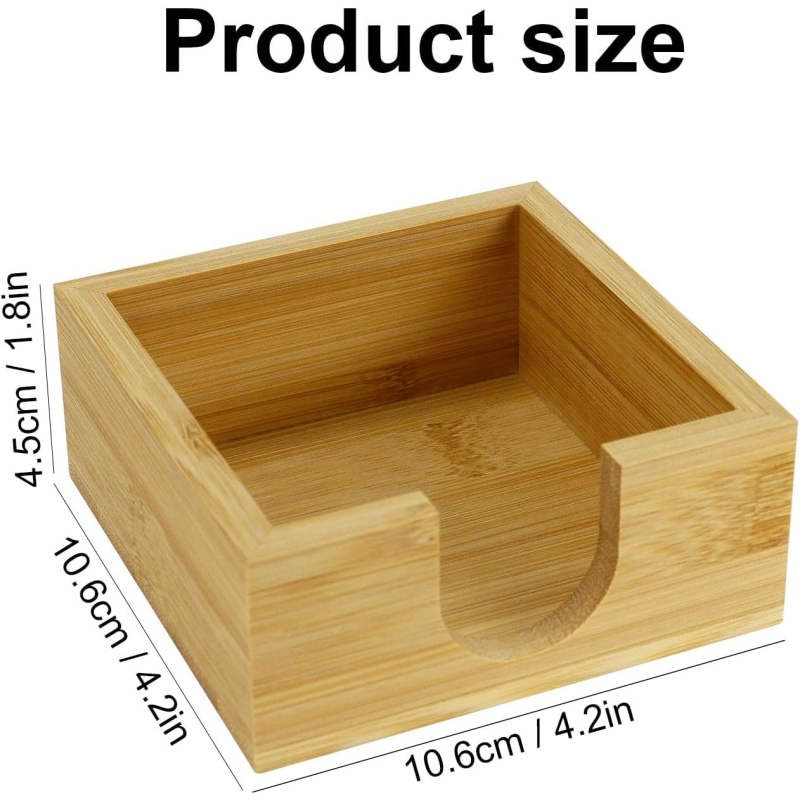 Bamboo Tissue Box Manufacturer - Double Tier Paper Towel Storage