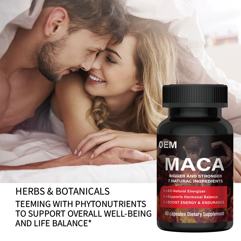 Maca Root Capsules Factory - OEM Custom Men Energy Supplement