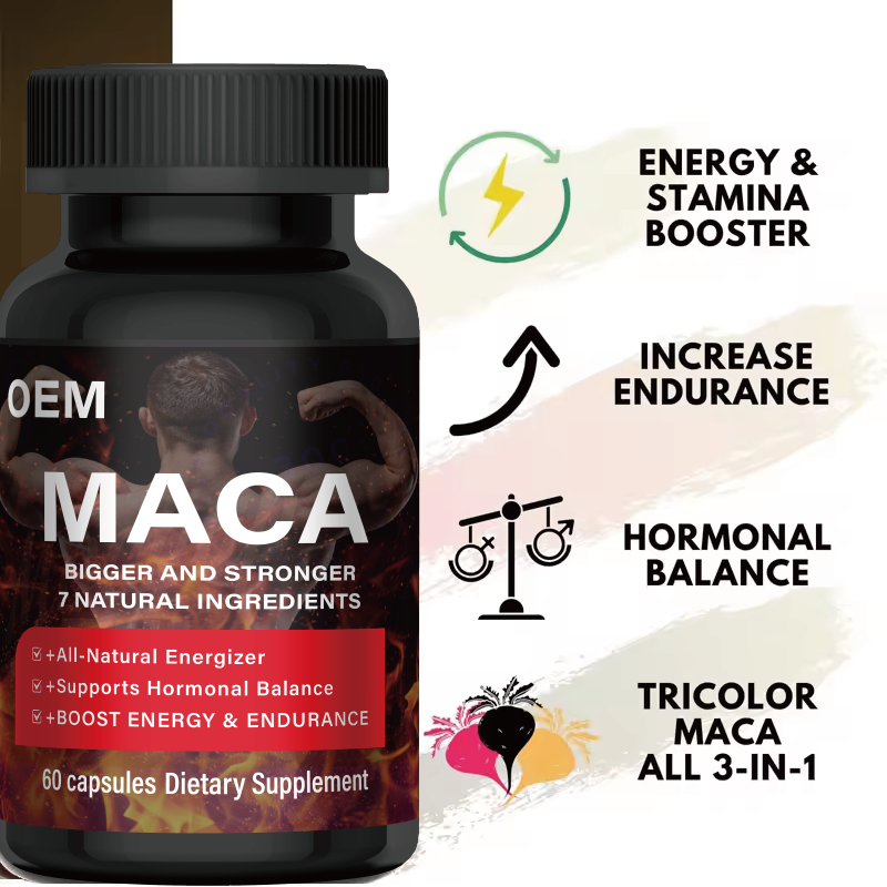 Maca Root Capsules Manufacturer - OEM Custom Men Energy Endurance