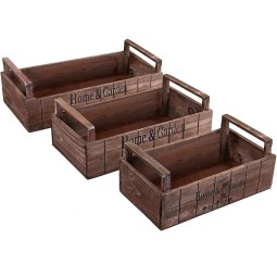Vintage Farmhouse Crate Manufacturer - JUNJI Vintage Farmhouse Decoration Gift Storage Display