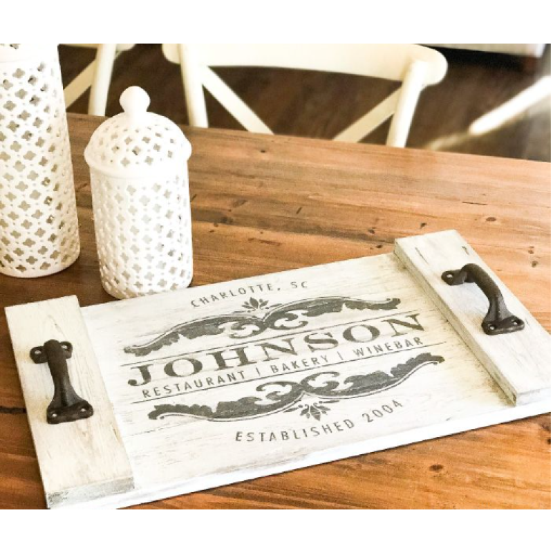 Wooden Plates Factory - Wooden Plates Food Fruit Dish with Handle Cooked Food Plate