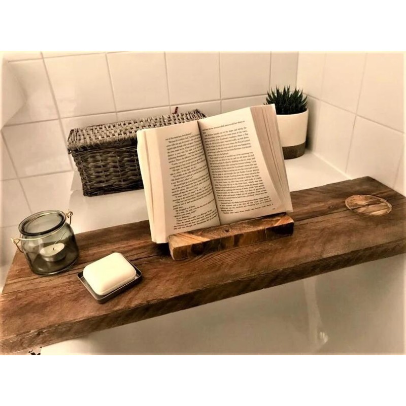 Bathtub Caddy Manufacturer - JUNJI Wood Bathtub Tray with Dowels Soap Holder Phone Stand
