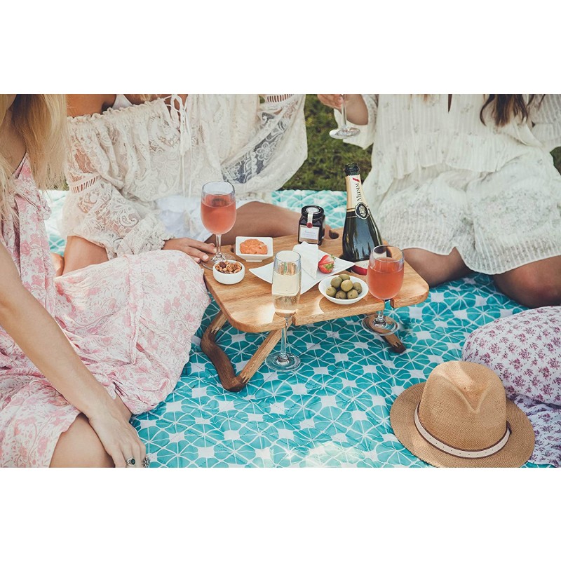 Portable Wine Table Manufacturer - Folding Picnic Table Outdoor Wooden Tray