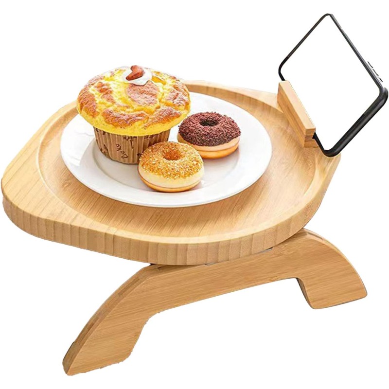 Bamboo Table Supplier - Modern Polished Bamboo Arm Clamp Table Single Tier Rectangle