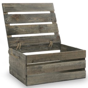 Storage Box with Lid Manufacturer - Wooden Crate Storage Box with Lid Large Home Decor