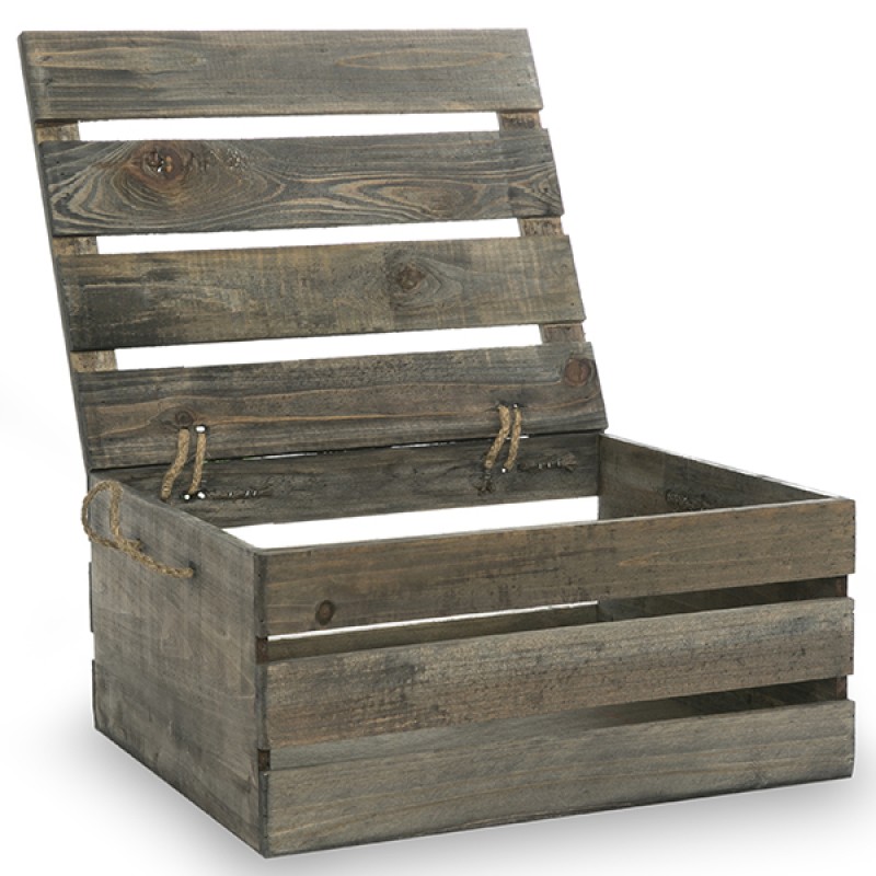 Storage Box with Lid Manufacturer - Wooden Crate Storage Box with Lid Large Home Decor