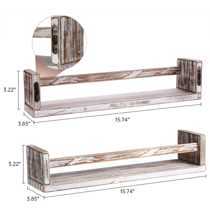 Wall Shelves Factory - JUNJI Home Decor Wood Wall Shelves Mdf Floating Kitchen Bathroom