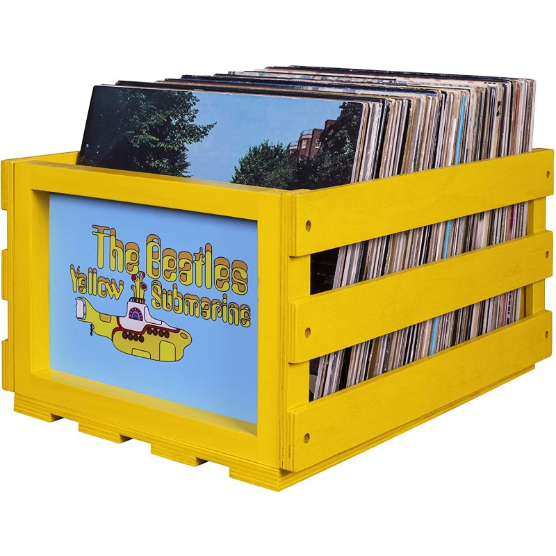 Record Storage Crate Supplier - Chalkboard Vinyl Record Storage Crate CD Crate Wooden