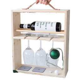 Handmade Wine Rack Factory - Hot Sale Personalized Wooden Wine Rack Bottle Holder