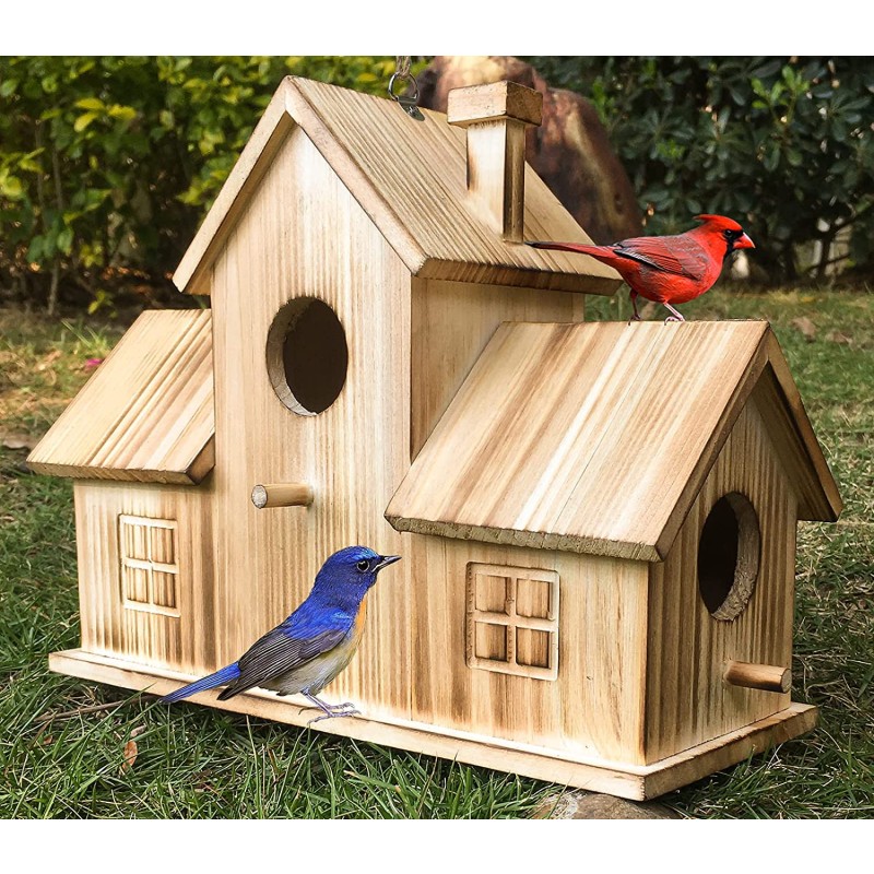 Americana Birdhouse Factory - Birdhouses Hanging Outdoor Nest Boxes Hand Painted Rustic