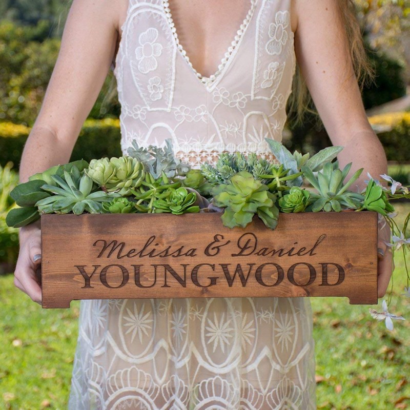 Woodland Planter Manufacturer - Wood Box Succulent Planter Wedding Rustic Centerpiece Box