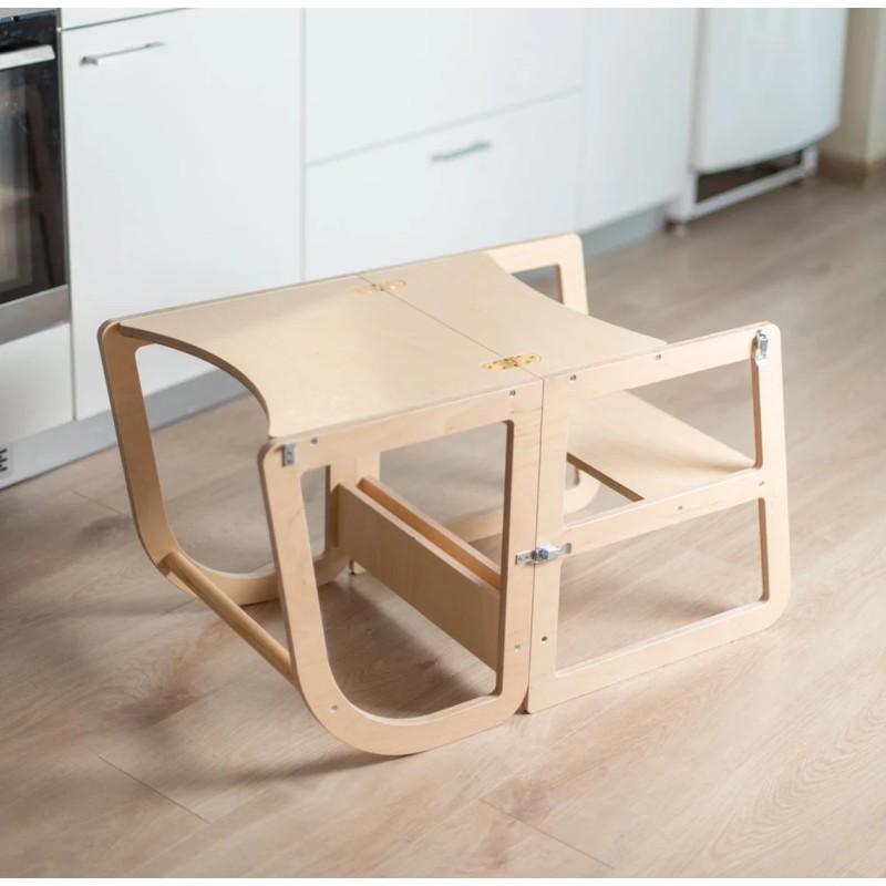 Transformable Kitchen Tower Manufacturer - 3 in 1 Kitchen Helper Tower Foldable Montessori