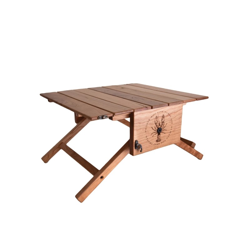 Picnic Table Supplier - JUNJI Wood Basket Carrier Turns Into Picnic Table Portable