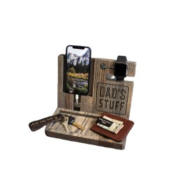 Wireless Charging Station Factory - Wood Phone Docking Station Wireless Charge Desk Holder