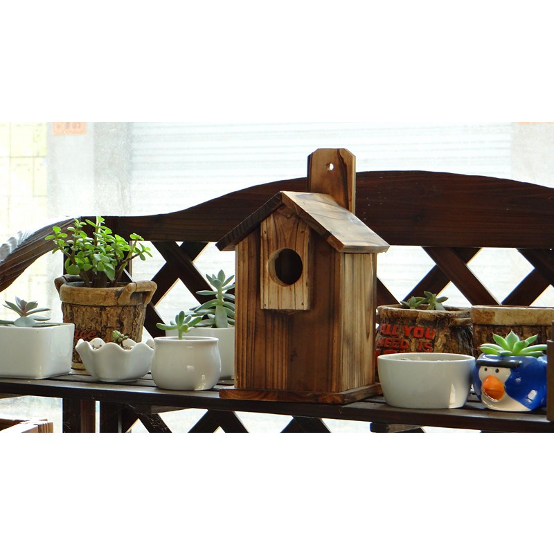 Wood Birdhouse Factory - JUNJI Best Cedar Wooden Decorative Hanging Nest Luxury Modern