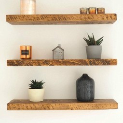 Pine Floating Shelves Manufacturer - Pine Wood Floating Shelves for Living Room Decor