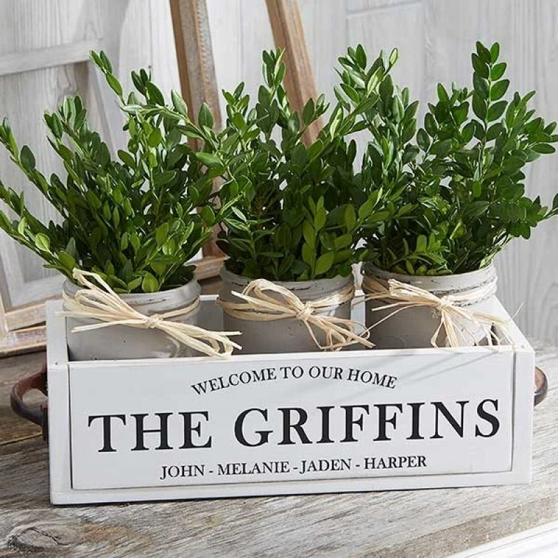 Desk Decor Supplier - Decorative Wooden Home Desk Mason Jar Artificial Flower Holder