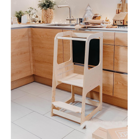 Kitchen Helper Manufacturer - JUNJI Kitchen Helper with Blackboard Tower Step Stool Children