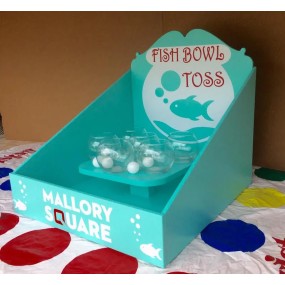 Fish Bowl Toss Game Supplier - Wooden Fish Bowl Toss Game for Carnival Birthday Parties