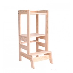 Adjustable Step Stool Supplier - Child Kitchen Wood Helper Stool Toddler Learning Tower