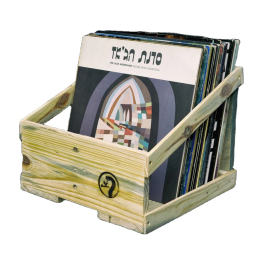 Record Storage Box Manufacturer - Handmade Rustic Box for 50 12 Inch Vinyl Records