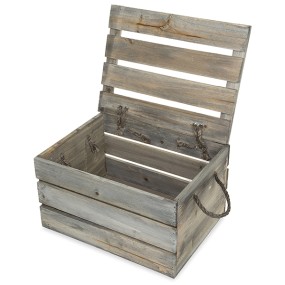 Foldable Crate Supplier - JUNJI Foldable Customized Size Wooden Stackable Vegetable Box