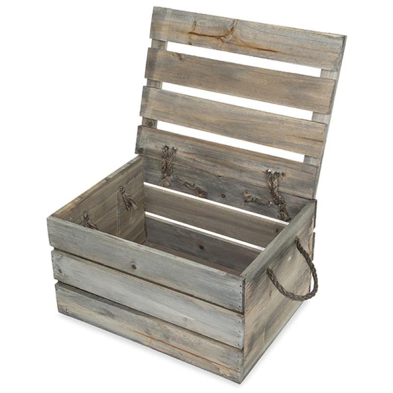 Foldable Crate Supplier - JUNJI Foldable Customized Size Wooden Stackable Vegetable Box