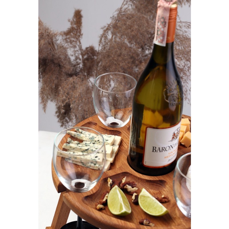 Wood Wine Table Factory - JUNJI Personalized Portable Folding Stand for Outdoor Wedding