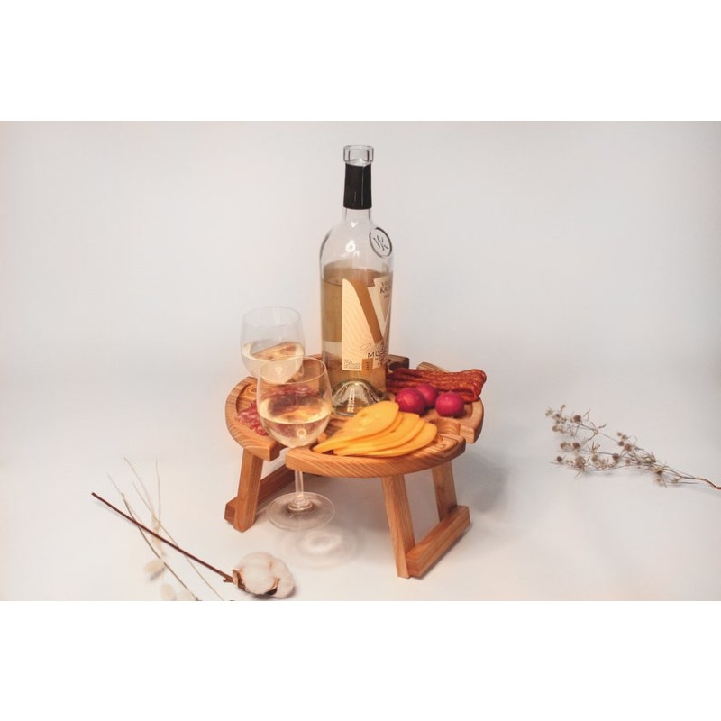 Picnic Table Supplier - JUNJI Portable Folding Outdoor Table with Stand Wood Holder