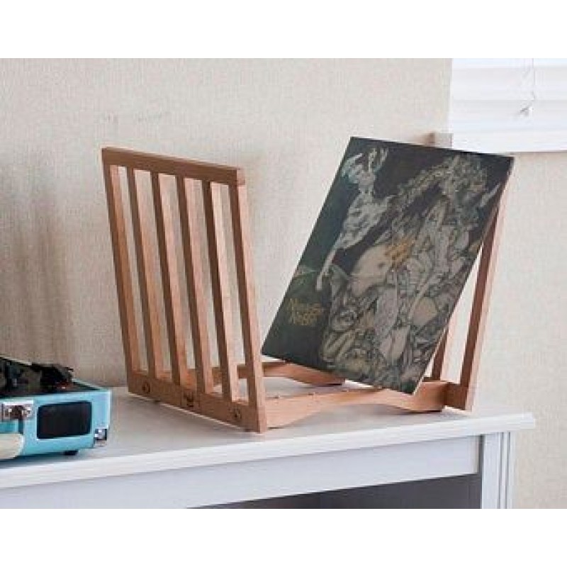 Wooden Record Stand Manufacturer - JUNJI Rustic Wooden Vinyl Record Collection Holder