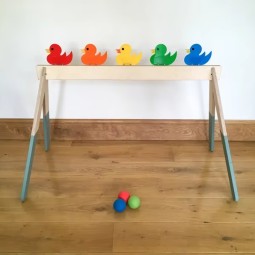 Duck Game Manufacturer - Carnival-Style Knock-Em-Down Duck Game Wooden Craft Birthday