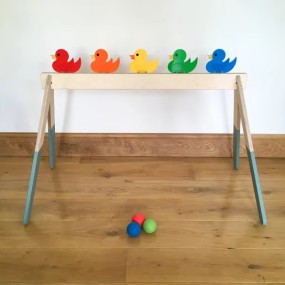 Duck Game Manufacturer - Carnival-Style Knock-Em-Down Duck Game Wooden Craft Birthday