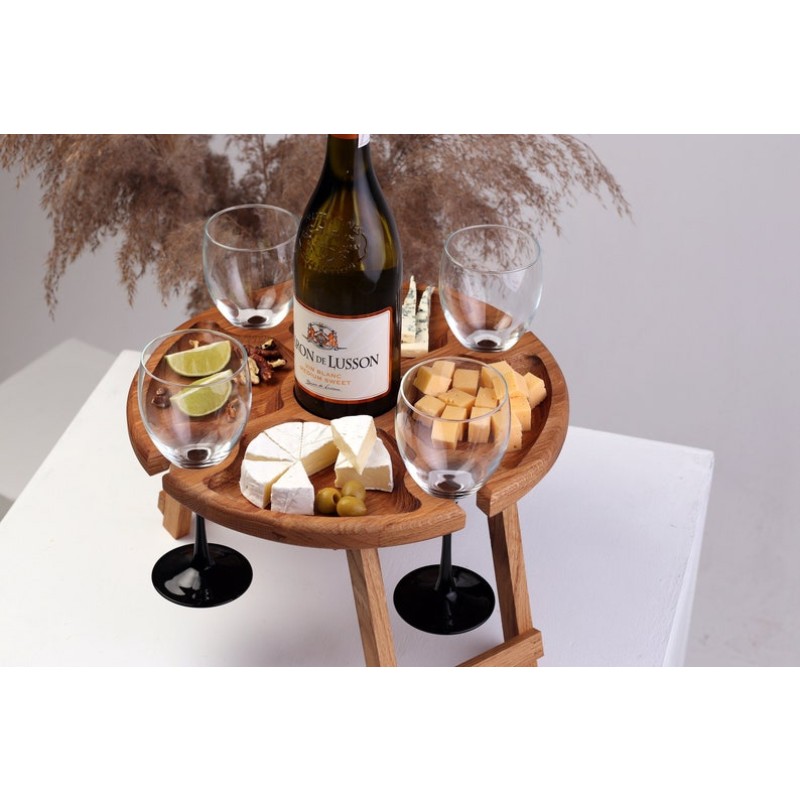 Wood Wine Table Factory - JUNJI Personalized Portable Folding Stand for Outdoor Wedding