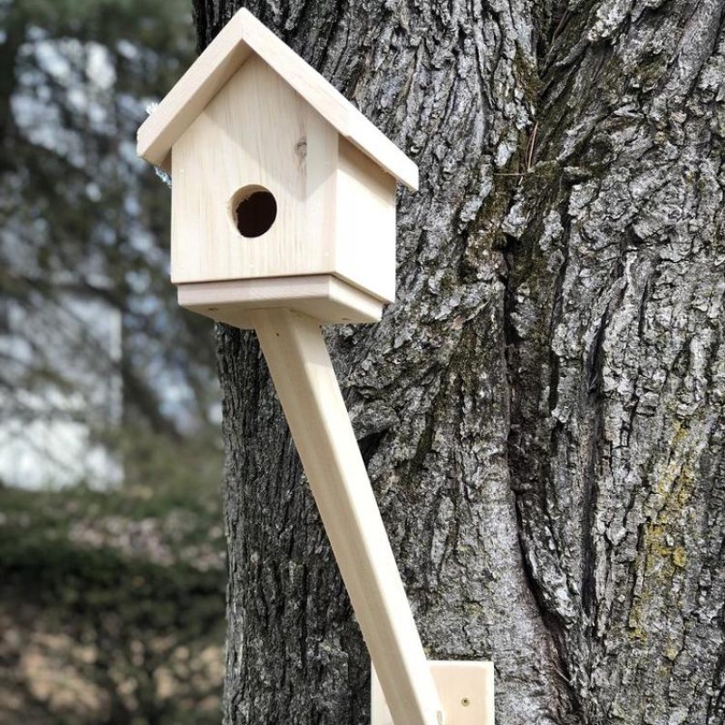 Handmade Birdhouse Supplier - JUNJI Handmade Wood Birdhouse Rustic Garden Decor