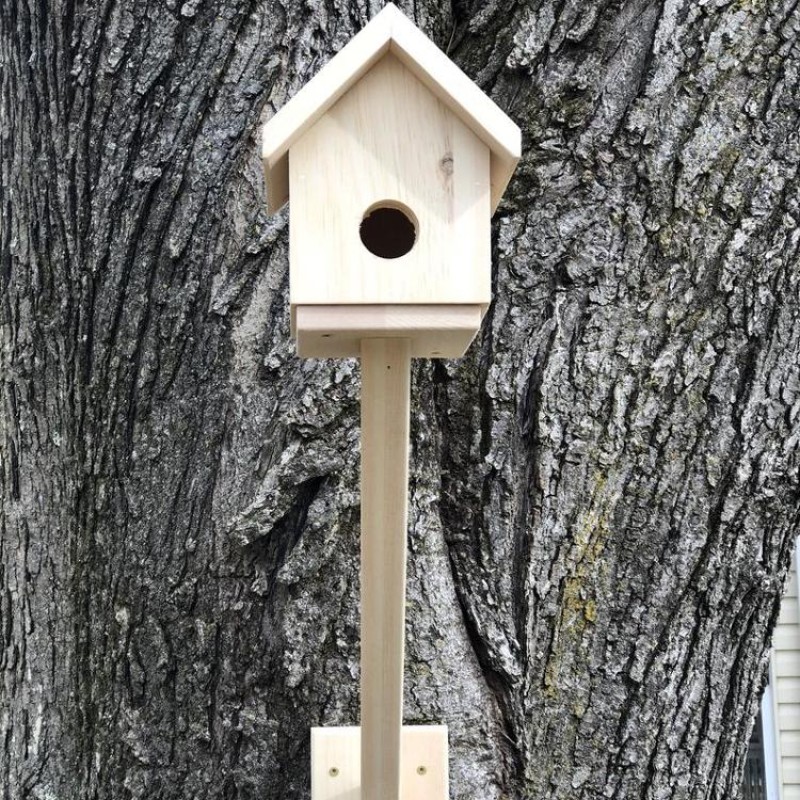 Handmade Birdhouse Supplier - JUNJI Handmade Wood Birdhouse Rustic Garden Decor