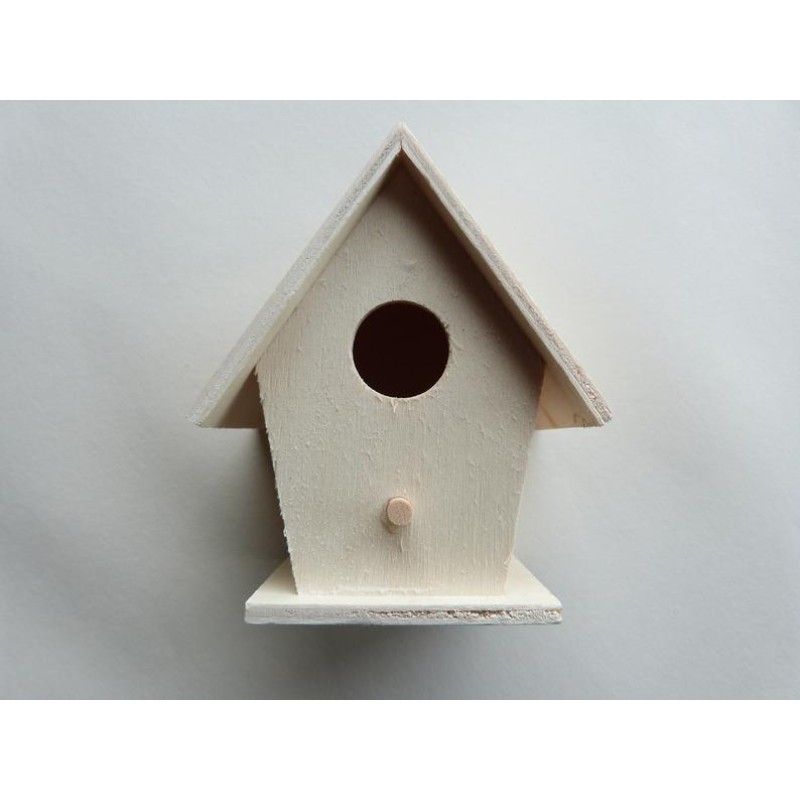 Small Birdhouse Supplier - JUNJI Small Wooden Bird House Home Decor Natural Wood
