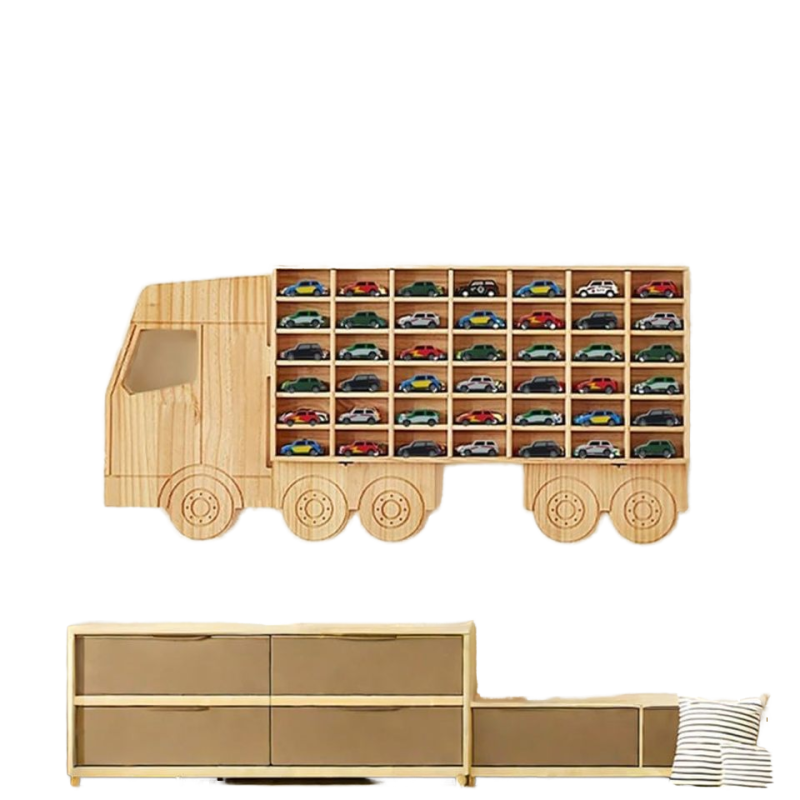 Storage Cabinet Manufacturer - Freestanding Wall-Mounted Cabinet 1/64 Scale Toy Cars Organizer