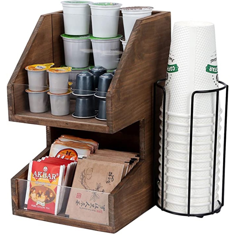 Coffee Organizer Factory - JUNJI Coffee Condiment Organizer Tea Bag Holder Pod Caddy