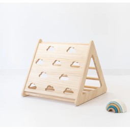 Baby Climber Factory - JUNJI Foldable Triangle Baby Climber Wood Baby Gym Christmas Gift