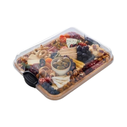 Bamboo Cutting Board Manufacturer - JUNJI 11x14 Inch Bamboo Board Clear Locking Lid Kitchen