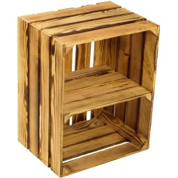 Solid Wood Storage Box Supplier - JUNJI Rustic Solid Wood Storage Box Polished Wall Hanging