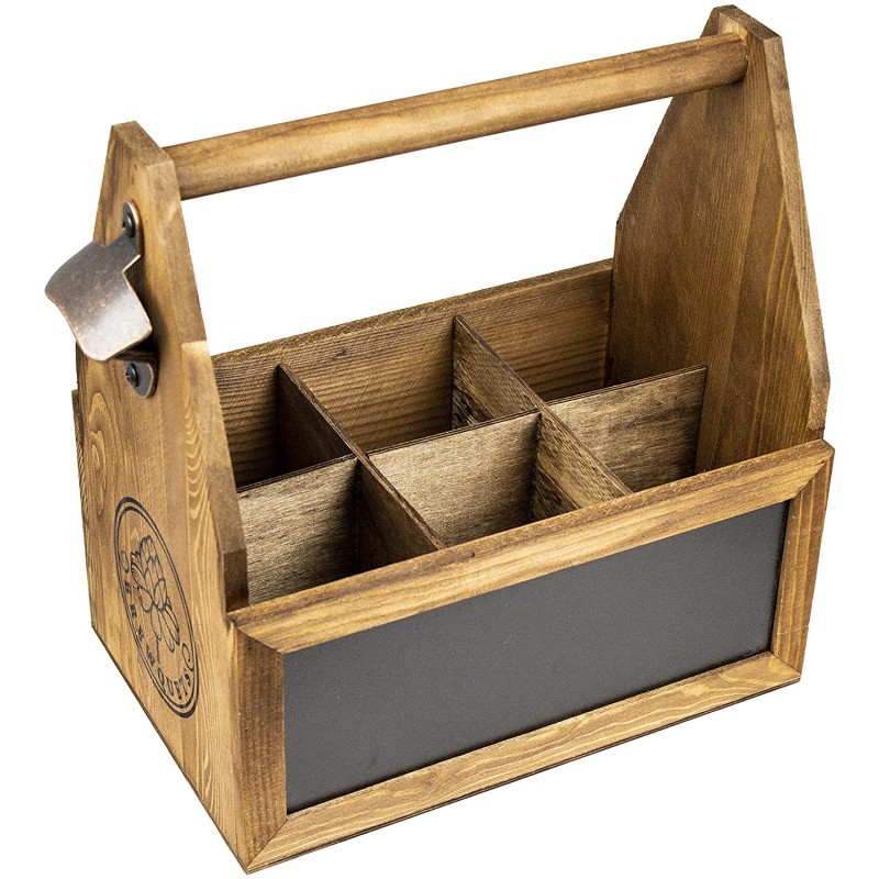 Wooden Wine Box Manufacturer - Rustic Gifts Wooden Wine Box Bottle Caddy Beer Carrier