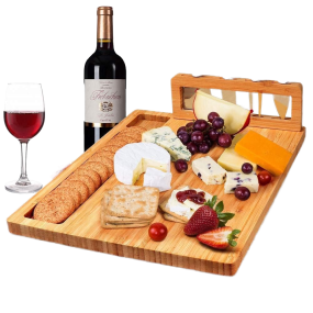 Cheese Board Set Factory - Wooden Charcuterie Platter Serving Meat Board for Picnics Parties