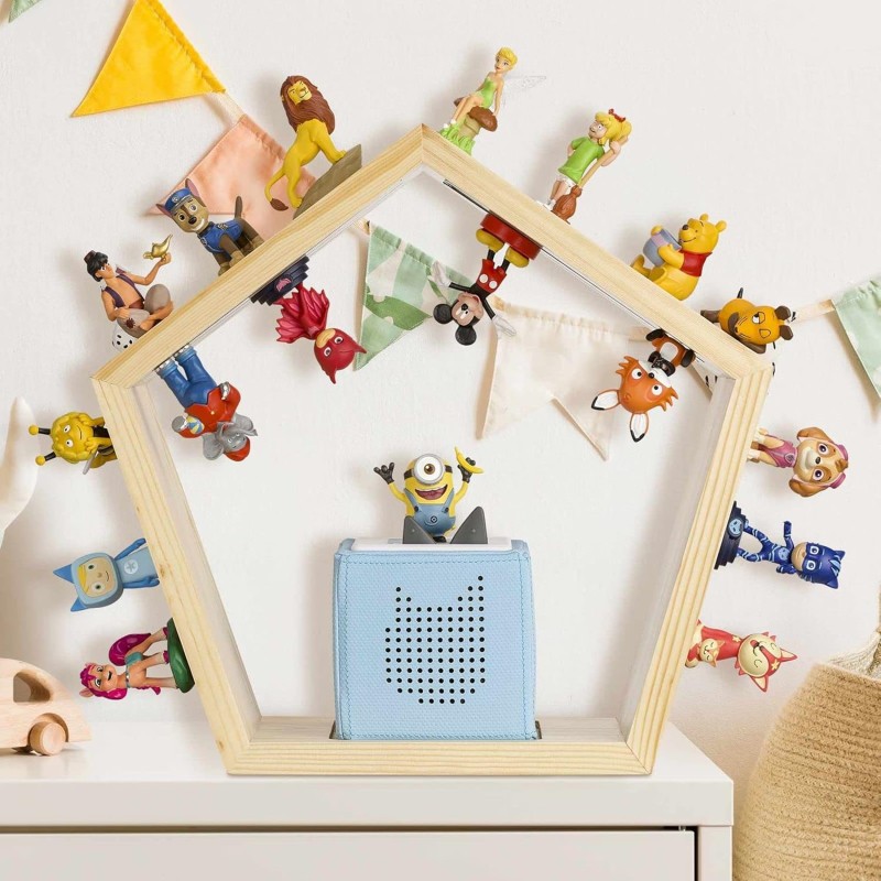 Music Box Shelf Supplier - Pentagon Shelf for Children Magnetic Storage Toniebox Stand