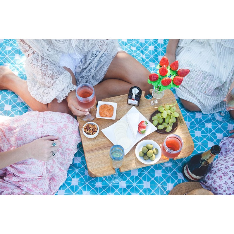 Portable Wine Table Manufacturer - Folding Picnic Table Outdoor Wooden Tray