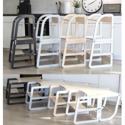 Transformable Kitchen Tower Manufacturer - 3 in 1 Kitchen Helper Tower Foldable Montessori