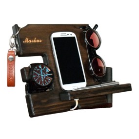 Phone Docking Station Factory - Wood Organize Phone Holder Glasses Holder Watch Holder Gift