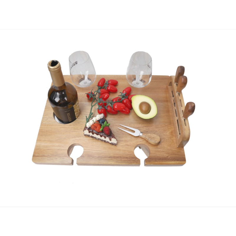 Portable Cutting Board Manufacturer - Wooden Table with Natural Bamboo Outdoor Folding Tray